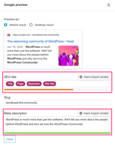 Streamlining SEO Management with Quick Access to Yoast Meta Data