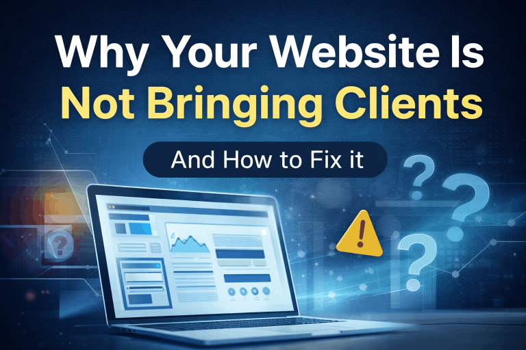 Why Your Website Is Not Bringing Clients