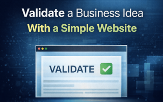 validate a business idea with a simple website